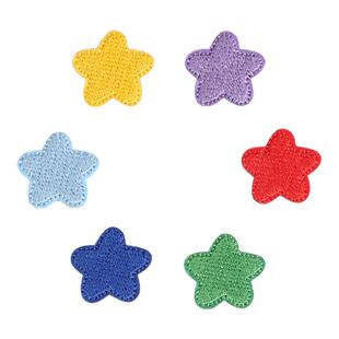 五角星刺绣贴自粘衣服裤子补丁贴羽绒服床单修补贴破洞装饰贴贴花
