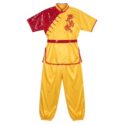 太极服长城夏季武术中国风儿童