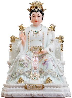 汉白玉女娲娘娘神像家用供奉