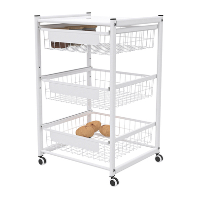 厨柜内置小推车置物架果蔬拉篮
