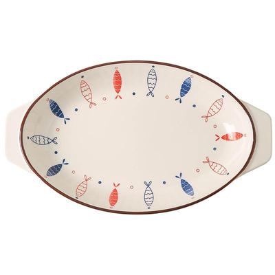 川岛屋双耳鱼盘家用2025新款鱼盘