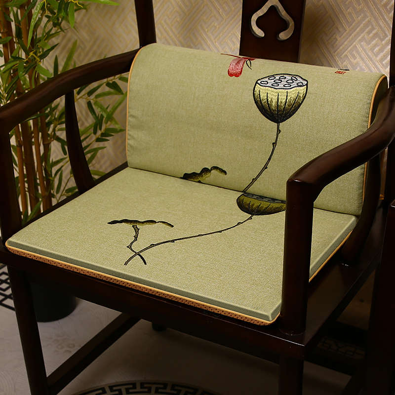 中式红木沙发椅子坐垫护腰腰垫古典实木椰棕沙发垫圈椅餐椅茶防滑