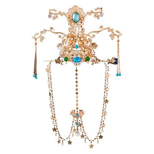 气质百搭敦煌飞天古风汉服异域风敦煌舞蹈演出造型发冠发冠配饰女