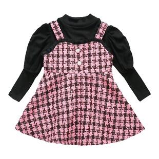 女童连衣裙2026新款春装套装洋气时髦儿童装春秋季女宝宝公主裙子