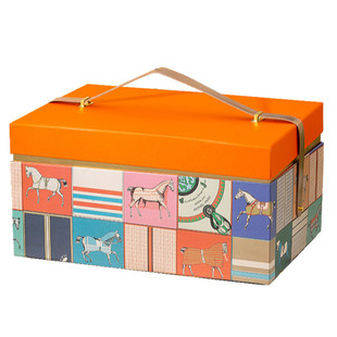 网红伴手礼盒2023新年礼盒包装盒手提糖果双层大号红酒礼品盒空盒