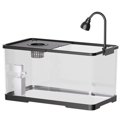 小型鱼缸2025新款客厅过滤制氧一体机免换水自循环桌面生态金鱼缸