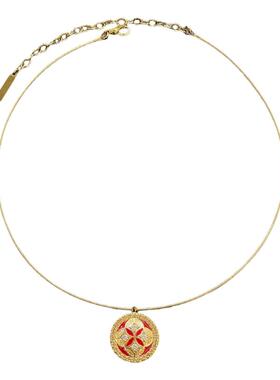 有钱花耳钉项链女款项圈新中式