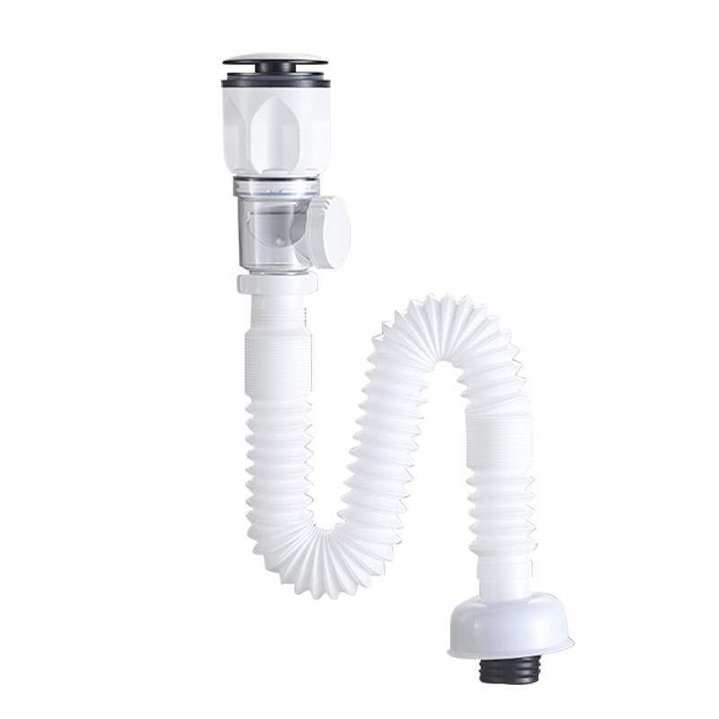【哑光白】通用横排下水器
