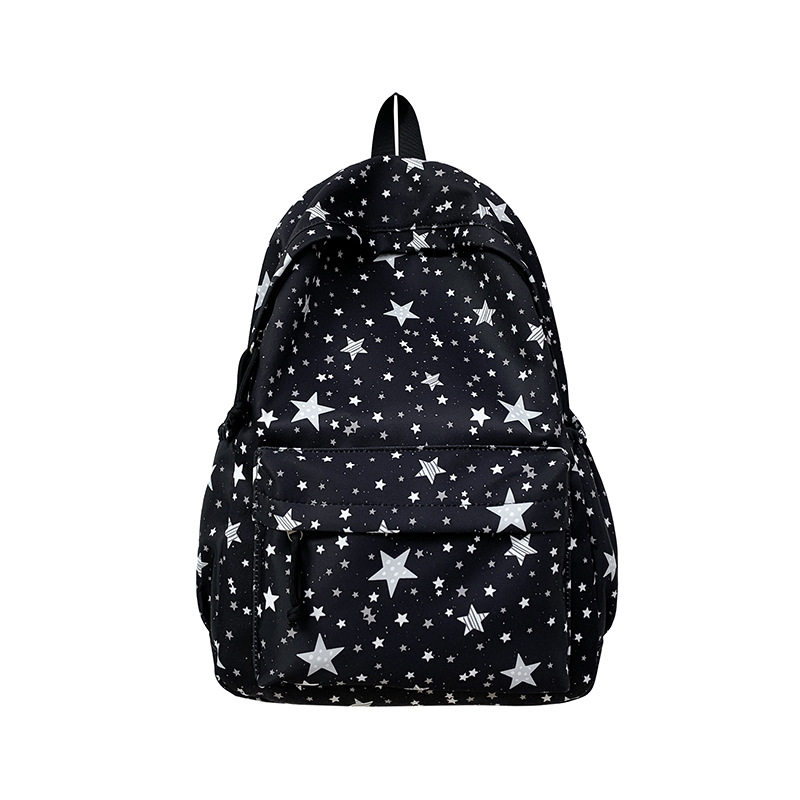 星星设计双肩包女韩版森系ins小众大容量学生书包旅行