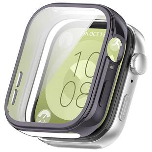 壳膜一体适用华为FIT3手表保护壳watchfit3表带智能运动保护套TPU软壳全包表壳钢化膜表盘透明通用男女星光