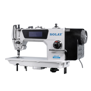 松立全自动剪线步进电脑平车工业家用缝纫机厚料语音触摸屏平缝机