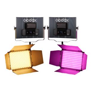 神牛RGB全彩平板灯LDX100 R/LDX50 BI冷暖双色温LED补光灯片场舞台面光灯演播厅板灯直播间背景氛围灯摄影灯