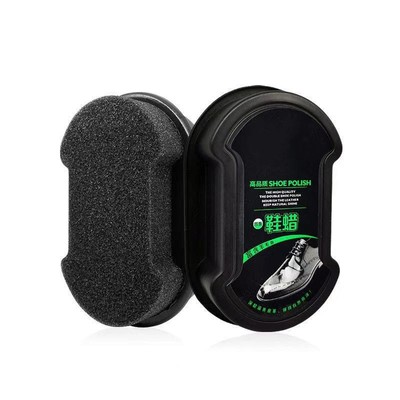 鞋擦皮鞋保养增亮神器双面海绵擦鞋无色鞋蜡刷子鞋油保养一擦即亮