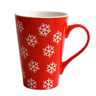 牛奶杯咖啡杯创意浮雕陶瓷杯燕麦奶茶杯高杯子宽口杯大容量马克杯