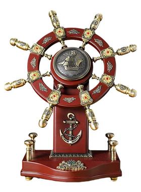 实木老板办公室开业乔迁领航舵