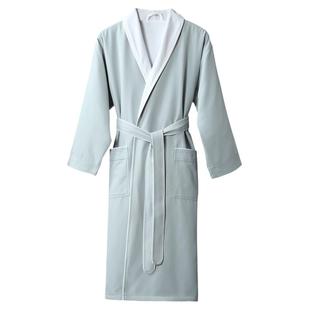 五星级酒店浴袍吸水速干高端男女士长款春夏季浴衣情侣款一对睡袍