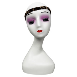 拉丁舞比赛训练专用发带女豹纹手工编织辫子头绳舞蹈配饰用品头花