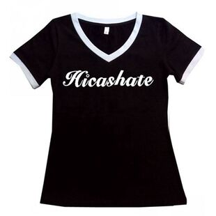 夏季新品白色字母t恤女韩版修身纯棉V领撞色休闲印花短袖T恤半袖