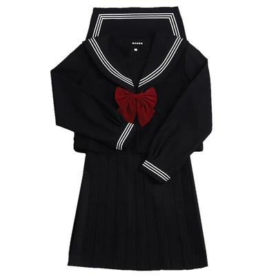 猫屿jk制服暗黑不良黑三本水手服