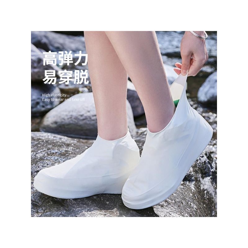 下雨一次防沙防水防静电防滑布鞋套男女儿童家用加厚耐磨反覆使用
