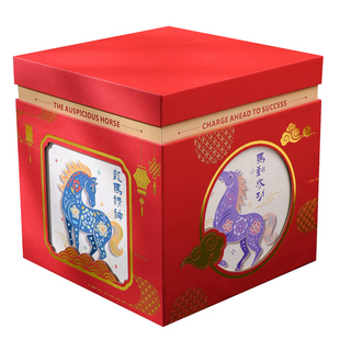 马年礼盒2026春节空礼盒国潮零食包装新年年货空盒定制高档礼品盒