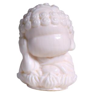 猛犸象牙雕刻四不佛背云隔珠星月金刚菩提手串链DIY文玩男女配件