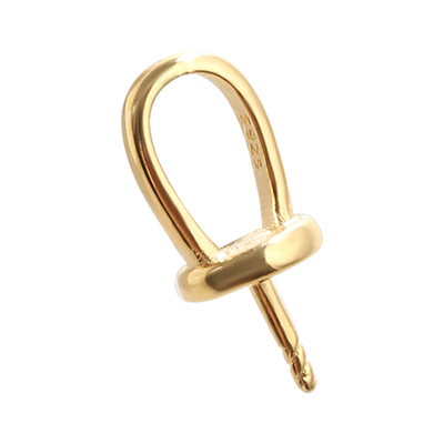 18K金扣头DIY珍珠配件万能奶嘴扣