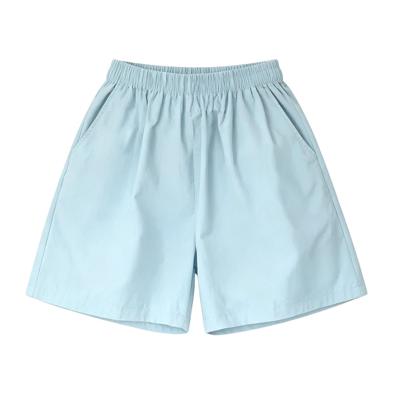 高腰阔腿工装短裤女夏A字显瘦