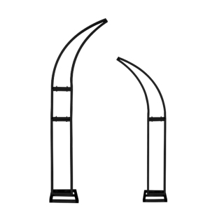 新款婚庆铁艺牛羊角拱门花架户外草坪求婚礼弧形路引花门舞台道具