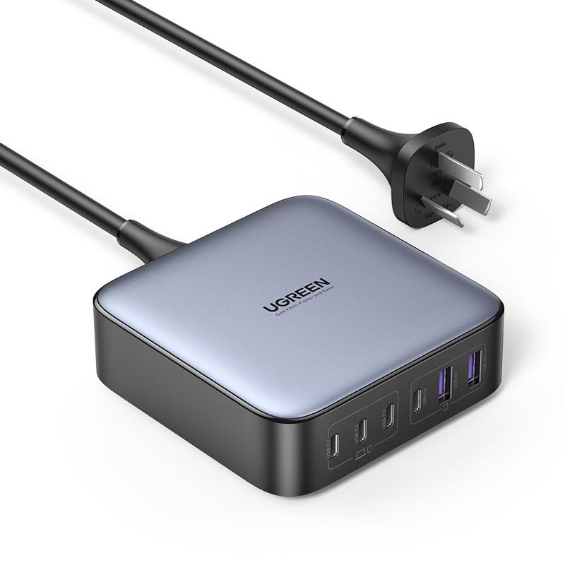 【國家3C認(rèn)證】綠聯(lián)200W氮化鎵充電器PD快充頭適用蘋果華為iPhone手機筆記本電腦平板多口快充插頭桌面充電站