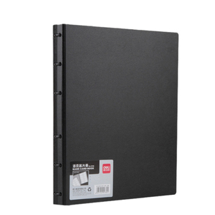 得力名片册卡包收集册男士商务高端名片夹多卡位名片收纳册桌面立式高档大容量皮质女士精致商务夹信用会员卡