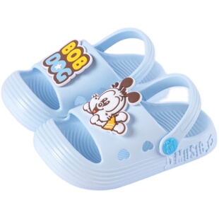 儿童拖鞋夏1-3岁2宝宝洞洞鞋男童女童防撞室内防滑小童凉拖卡通穿