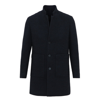 【厚实蓬松】callisto卡利斯特男装秋季新品男商务立方领毛呢大衣