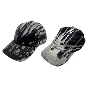 Without Me/Dualpersonality流体染色做旧破坏鸭舌帽弯檐帽