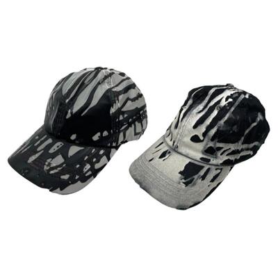 流体染色做旧破坏鸭舌帽