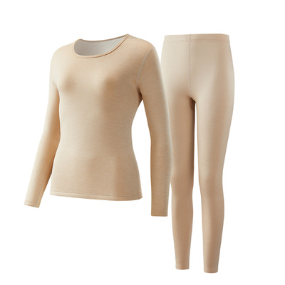 青少年保暖内衣套装女款加绒加厚