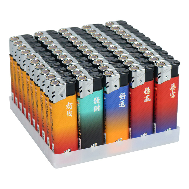 宽版大号一次性直冲蓝焰打火机