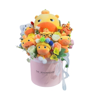 正版水豚噜噜花束包钥匙扣挂件毛绒公仔凯蒂猫Kitty生日女生礼物