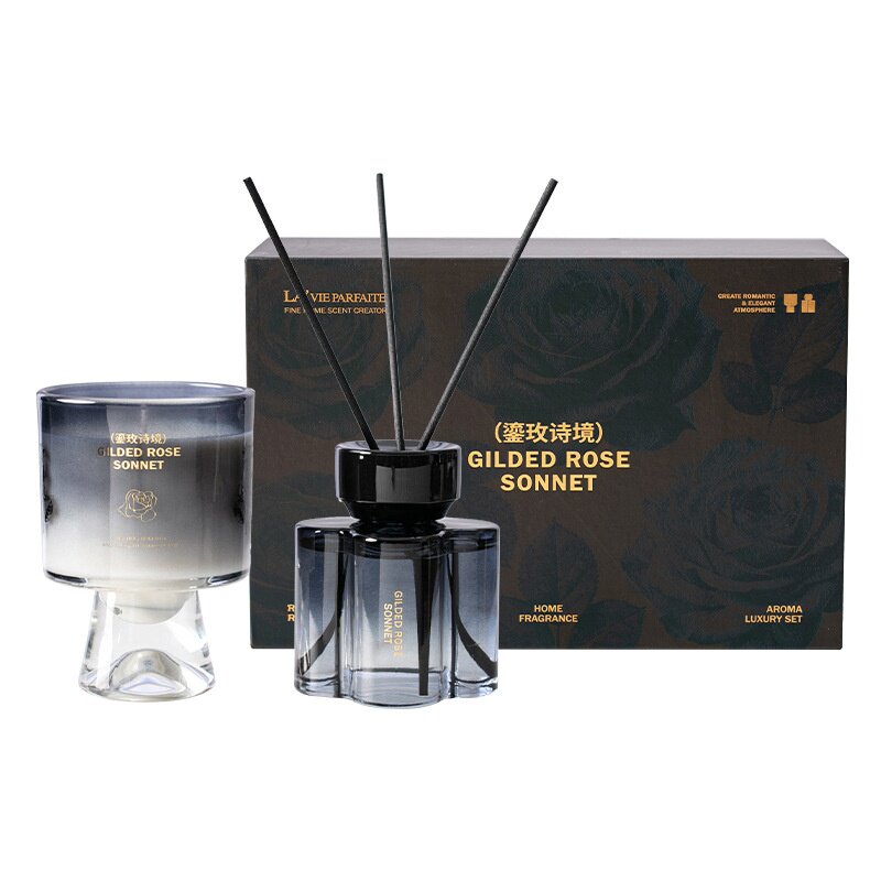 香氛礼盒两件套玫瑰乌木香薰精油