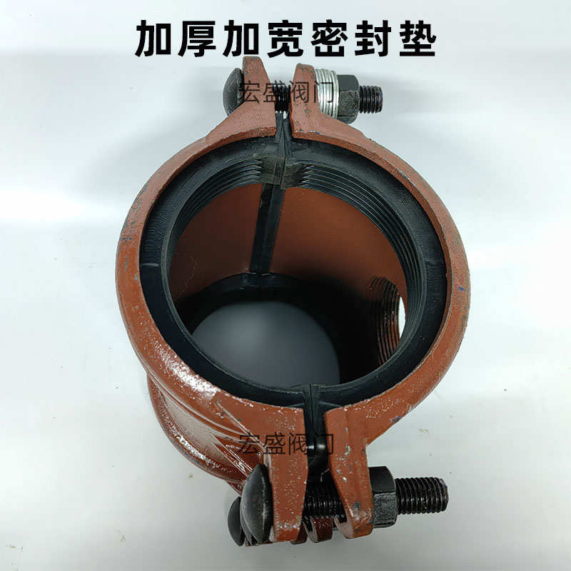 哈夫节分水器抢修三通补漏卡子 球墨铸铁镀锌PE管变径堵漏器25 50