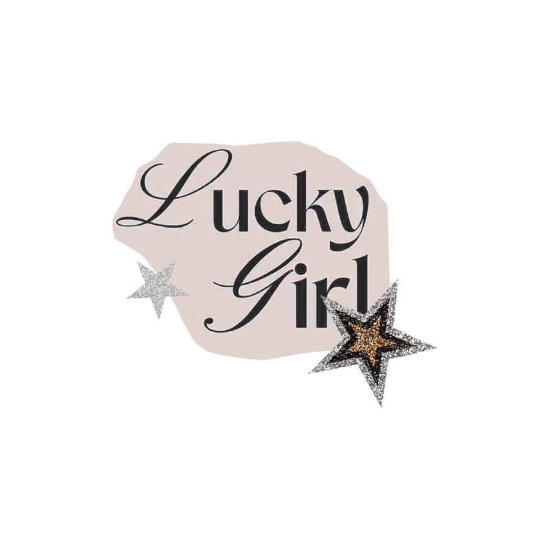 100张Silver Lucky Girl贴纸新款ins风手账行李箱ipad装饰DIY防水