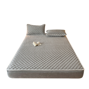 珊瑚牛奶绒床笠床罩冬季加厚夹棉宝宝绒床垫保护罩席梦思床套定制