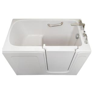美标适老浴缸步入式浴缸老人洗澡专用亚克力带门坐式深泡浴缸家用