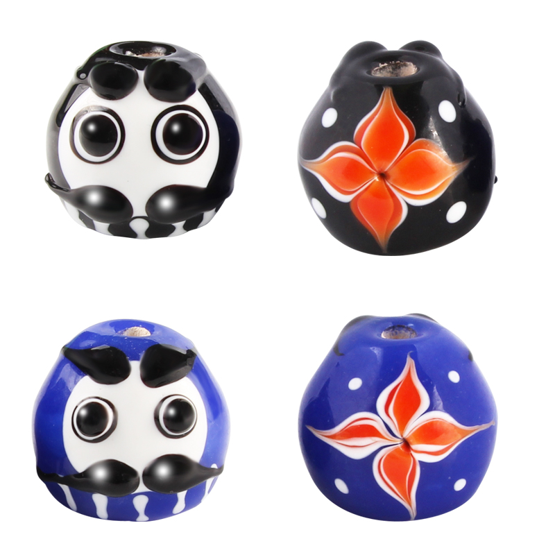 项链用达摩珠 精品琉璃珠 日式琉璃达摩  10MM 满额包邮
