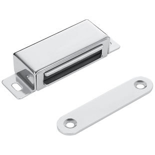 不锈钢推拉衣橱书柜门磁吸碰珠反弹按压式闭合器隐形卡扣反锁定位