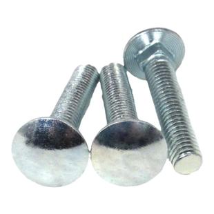 镀锌美制2级马车螺丝方颈4.8级无头标螺栓10# 1/4 5/16 3/8 7/16