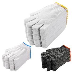 劳保耐磨加厚工作修车棉劳动劳工工地工人干活工业白棉纱线手套女