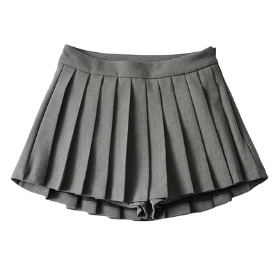 辣妹性感A字高腰百褶裙半身短裙