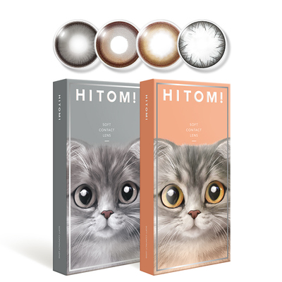 HITOMI希多蜜水光猫美瞳半年抛自然混血大直径隐形近视眼镜1片装