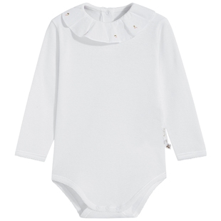 Bonpoint法国童装经典款婴幼儿宝宝满月礼纯棉连身衣